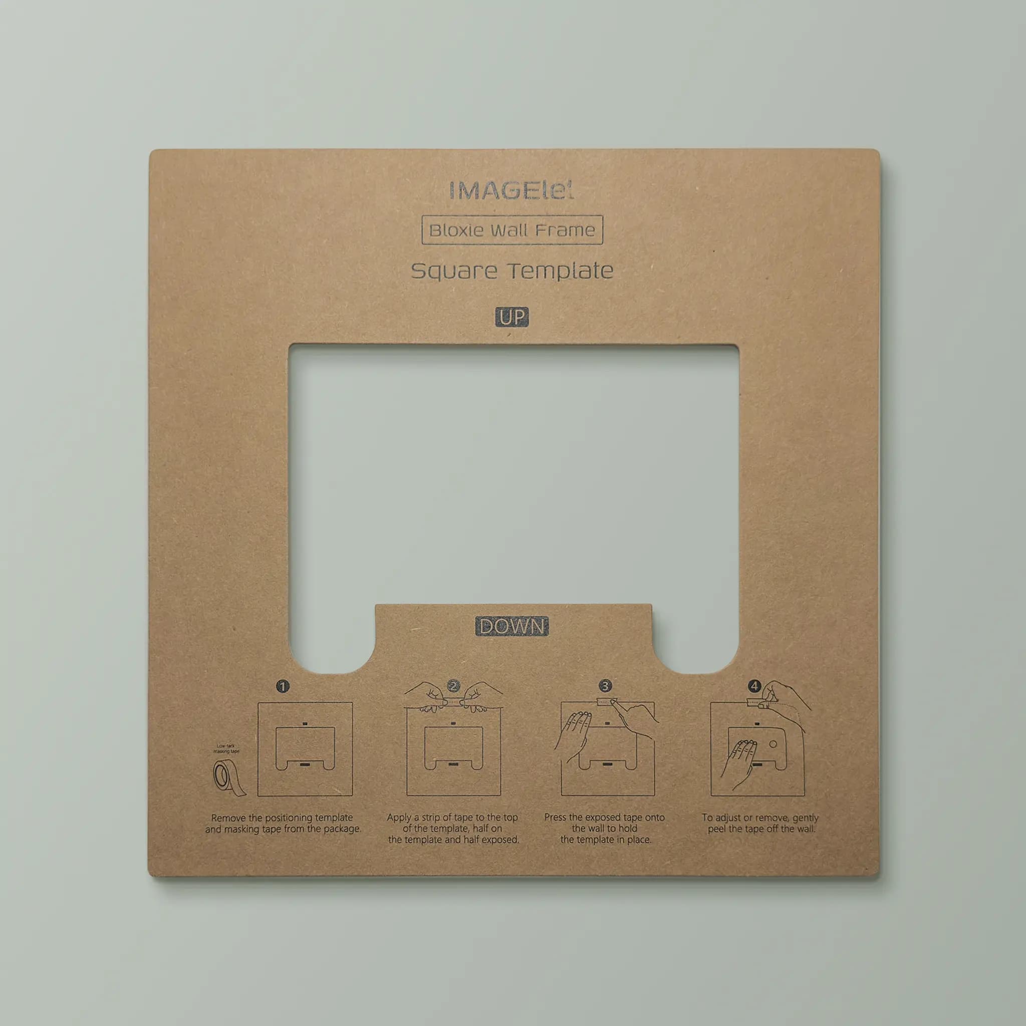 Square IMAGElet wall positioning template