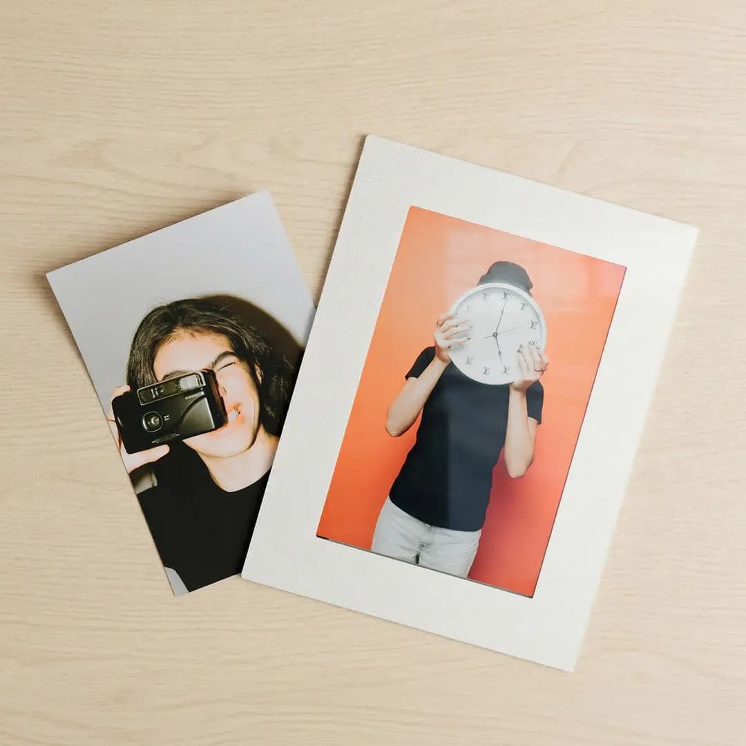 Clear photo sleeves for displaying personal prints